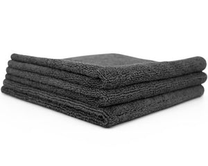 The Collection Allround 3er Dark Gray | Sada 3 mikrovláknových utěrek (40x40 cm, 365 GSM)