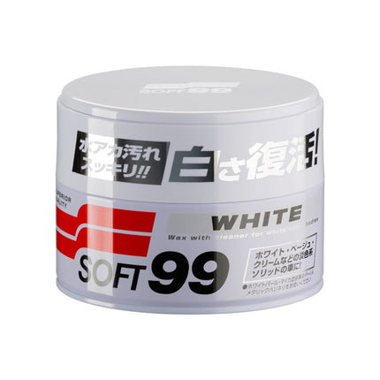 SOFT99 White Soft Wax - Miękki wosk do jasnych lakierów (350 g)