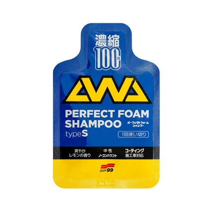 SOFT99 Perfect Foam Shampoo Type S - Szampon samochodowy z anionami (11 ml)