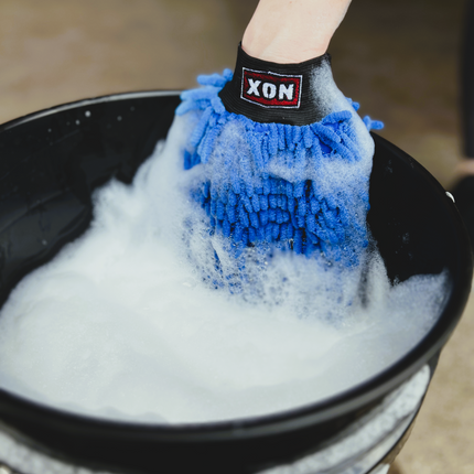 ChenilleWash Blue | Premium Chenille Mitt