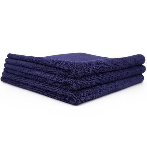 The Collection Allround RAND Navy Blue 3er | Sada 3 mikrovláknových utěrek (40x40 cm, 365 GSM)
