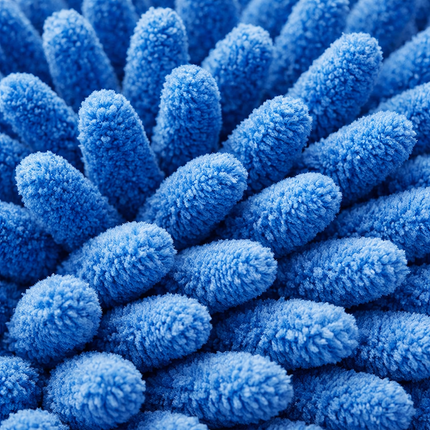 ChenilleWash Blue | Premium Chenille Mitt
