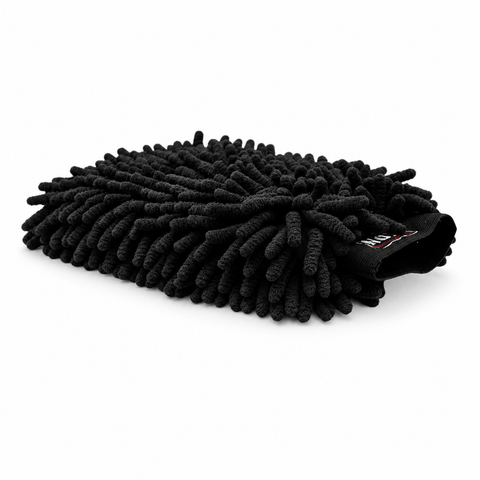 ChenilleWash Black | Premium Chenille Mitt