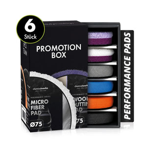 ChemicalWorkz Performance Pads Promotion Box | Sada 6 leštících kotoučů (75 mm)