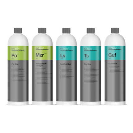 Koch Chemie Interior Set 1 - Zestaw do wnętrza (skóra, tekstylia, tworzywa sztuczne, guma)