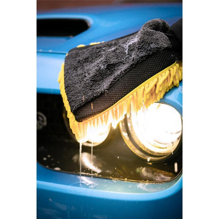 Nuke Guys 3-Way Wonder Gray/Yellow - Microfiber Washing Mitt