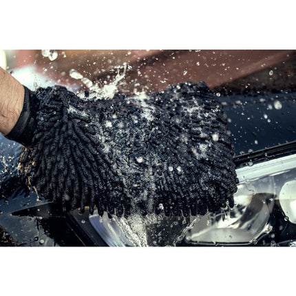 Nuke Guys Chenille Black - Mikrovláknová mycí rukavice