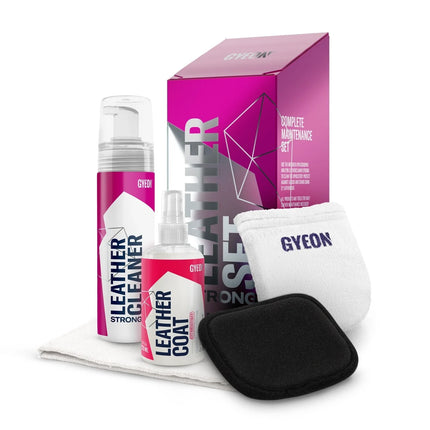 Gyeon Q2M LeatherSet STRONG - Leather Cleaning and Protection Set